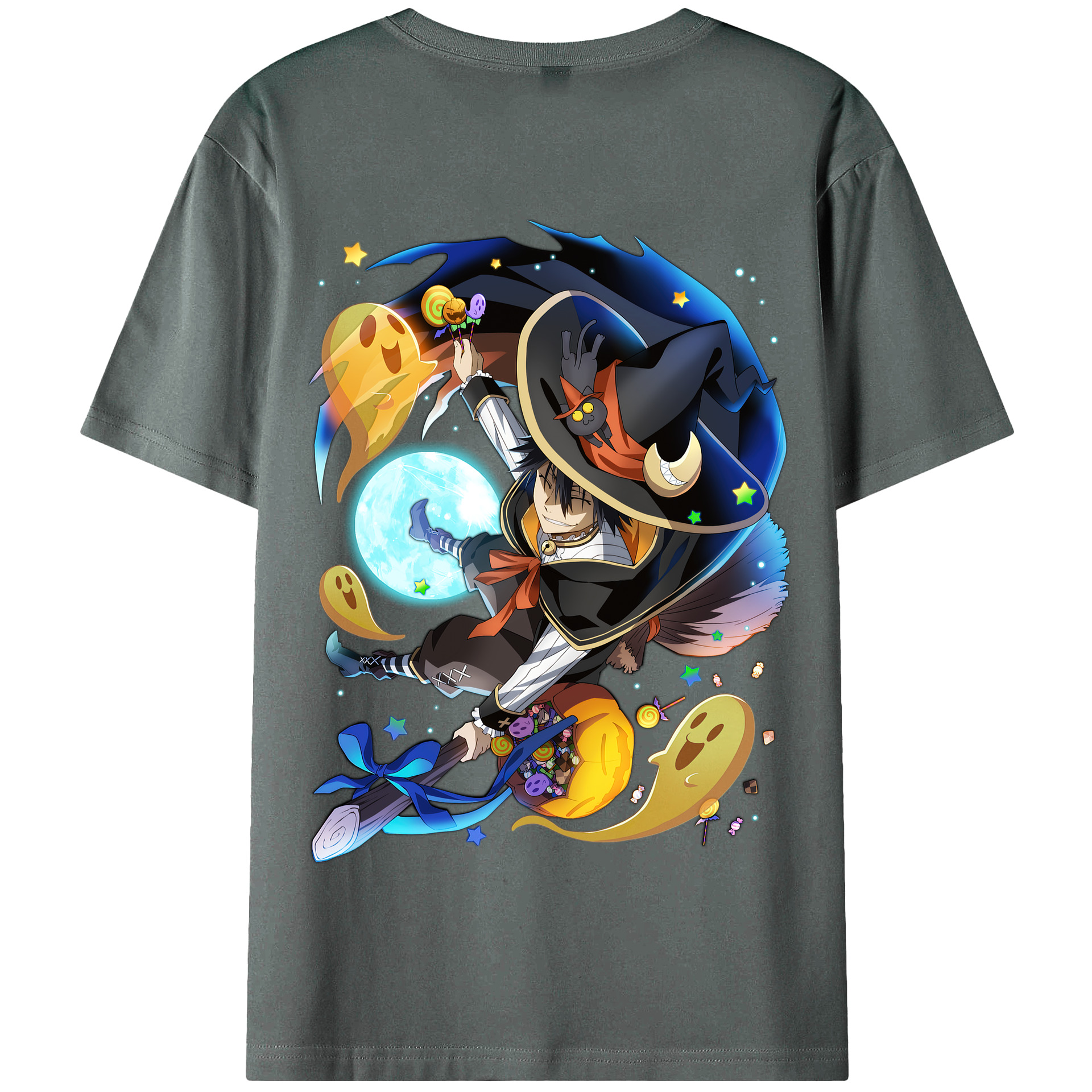 （画像用） 文豪ストレイドッグス Bungo Stray Dogs 綿100％半袖Tシャツ（背面プリント）
